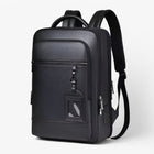 Travel Backpack with USB Charging Port, PU Leather Laptop Backpack, Work Backpack for Office and Commute