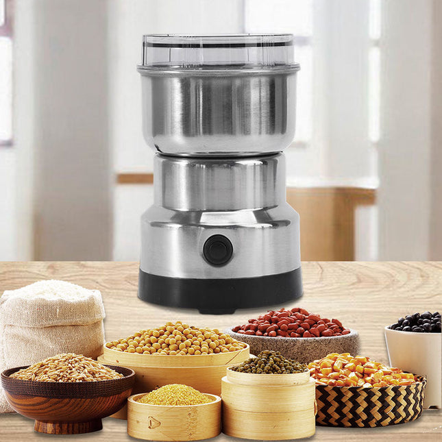 Electric Coffee Grinder, Electric Herb Grinder for Spices and Nuts, Stainless Steel Coffee Bean Grinder with 4 Blades