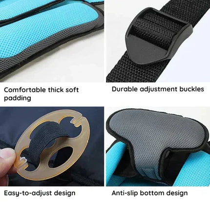Booster Seat with Harness, Lightweight Foldable Car Booster Seat for Road Trips and Taxis – image 6
