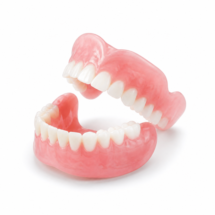 Removable Dentures Upper and Lower Set, 2 Pieces – image 5