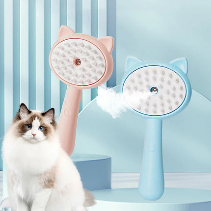 Rechargeable Self-Cleaning Slicker Brush with Steam Technology | Multi-Purpose Grooming Tool for Cats and Dogs