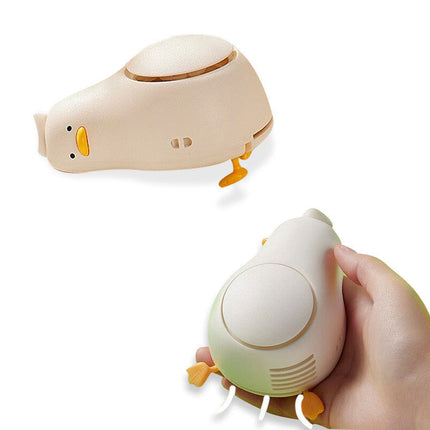 Portable Handheld Duck Fan with USB Rechargeable Battery | 3 Adjustable Speeds for On-the-Go Cooling