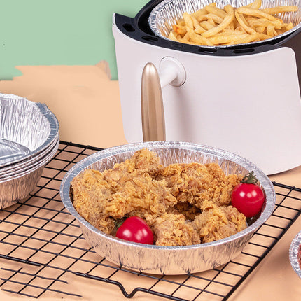 Durable Aluminum Foil Liners for Air Fryers | Non-Stick, Waterproof, and Easy Cleanup for Hassle-Free Cooking