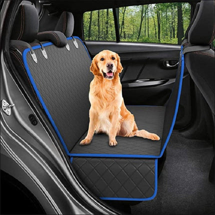 Dog Car Seat Cover with Waterproof Material & Anti-Skid Design | Visual Net Windows for Pet Comfort and Safety