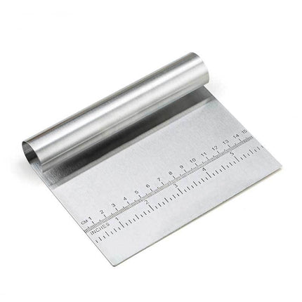 Stainless Steel Dough Scraper with Ergonomic Handle | Precision Cutting Tool for Professional Baking and Cooking