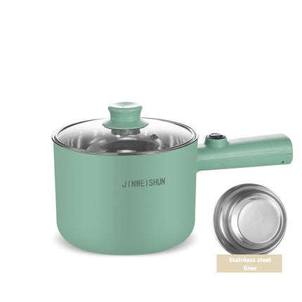 Portable Mini Electric Hot Pot with Keep-Warm Function | Stainless Steel Kitchen Cooker for Steaming and Boiling