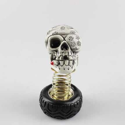 Car Skull Interior Decoration with Swing Design | High-Quality Resin for Unique Vehicle Personality