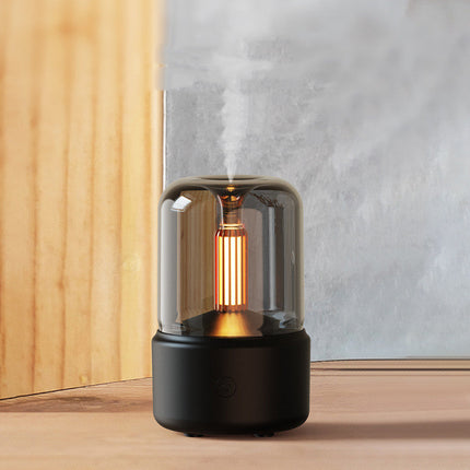 Candle Light Aroma Diffuser with Simulated Candlelight Effect | Portable USB Humidifier for Relaxation and Aromatherapy