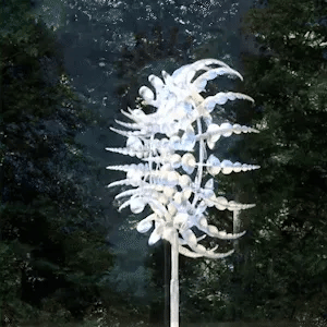 Metal Wind Spinner for Garden, Kinetic Garden Stake