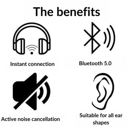 Noise Cancelling Headphones, Wireless Headphones with Mic – image 13
