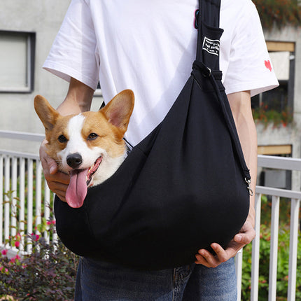 Adjustable Pet Shoulder Bag for Dogs & Cats up to 13kg | Durable and Stylish Carrier with Handy Pocket for Travel