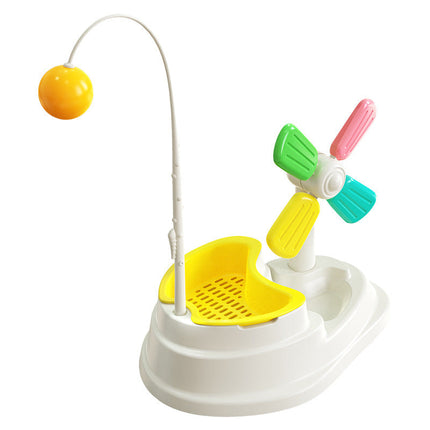 Interactive Cat Toy with Windmill Design & Pulling Stick | Engaging Playtime for Feline Fun