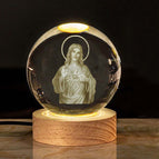 Holy Father / 8cm/3.15in Crystal Ball + 6cm/2.36in Stand
