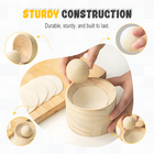 Dumpling Maker Wooden Dough Press for Wonton and Pastry, Kitchen Utensils, Kitchen Gadgets, Wooden Kitchen Tools