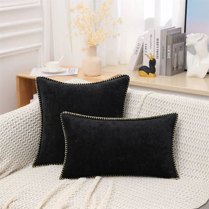 Decorative Throw Pillow Covers, Couch Cushion Covers with Zipper for Home Decor – image 9