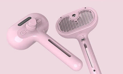 2-in-1 Self-Cleaning Pet Grooming Comb with Misting Function | Gentle Brush for Healthy, Tangle-Free Coats