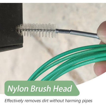 Drain Snake Brush 118 Inch, AC Drain Line Cleaner for HVAC and Fridge Drains