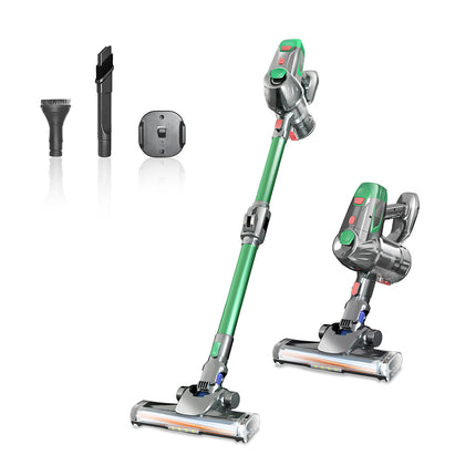 Handheld Wireless Vacuum Cleaner with LED Light & Mite Brush | Powerful Cleaning for Home and Car