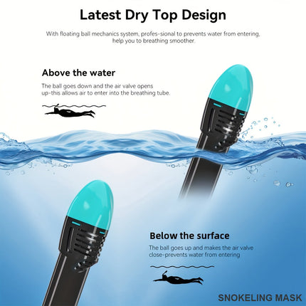 Full Face Snorkel Mask with 180 Degree View, Snorkeling Gear with Dry Top Snorkel – image 27