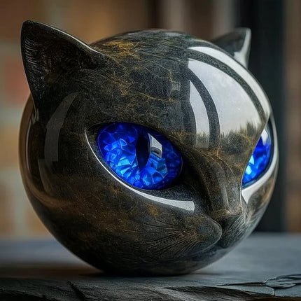 Cat Sculpture, Resin Cat Figurine for Home Decor – image 10
