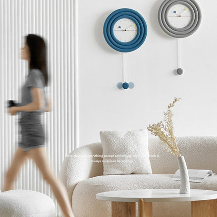 Nordic Light Luxury Wall Clock with Silent Movement | Modern Minimalist Design for Home Décor