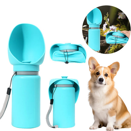 Foldable Pet Water Bottle with Leak-Proof Design | Travel-Friendly Hydration Solution for Dogs and Cats