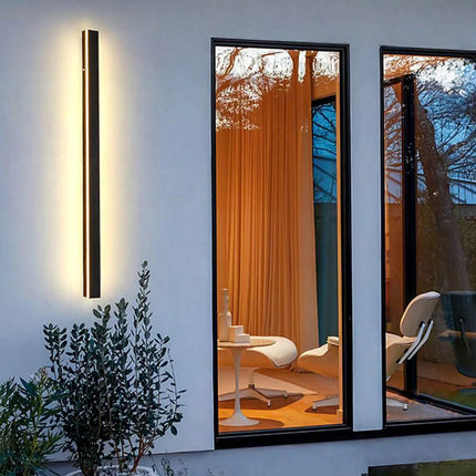 Modern Outdoor Wall Light with Linear LED Design, Exterior Light Fixture for Garden and Corridor – image 12