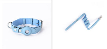 Airtag Leather Pet Collar with Adjustable Fit | Stylish Tracker Cover for Safety and Comfort