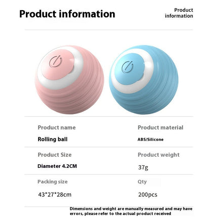 Smart Interactive Moving Ball Toy for Pets with USB Rechargeable Features | Durable Fun for Active Play and Exercise