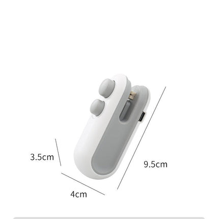 Portable USB Rechargeable Heat Sealer with Cutter Blade | Airtight Sealing for Fresh Food Storage