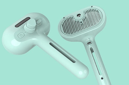 2-in-1 Self-Cleaning Pet Grooming Comb with Misting Function | Gentle Brush for Healthy, Tangle-Free Coats