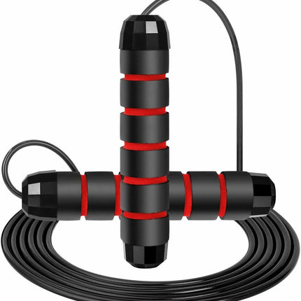 Tangle-Free Jump Rope with Steel Wire & Swivel Bearings | Adjustable Length for Smooth Full-Body Workouts