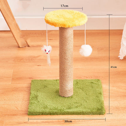Vertical Cat Scratcher with Durable Sisal Material | Non-Dandruff Toy for Healthy Scratching