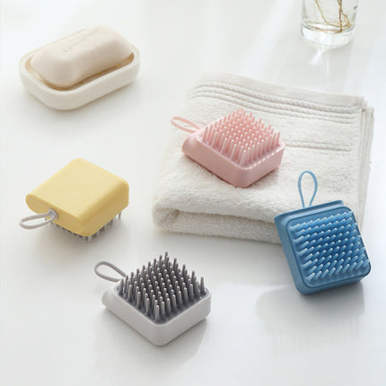 Pet Bath Massage Brush with Soft TPR Combs | Gentle Grooming and Relaxation for Happy Pets