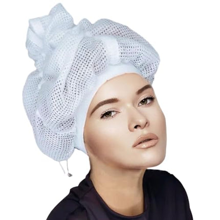 Hair Dryer Cap, Portable Hair Bonnet Dryer, Net Plopping Cap, Bonnet for Curly Hair and Perm – image 7