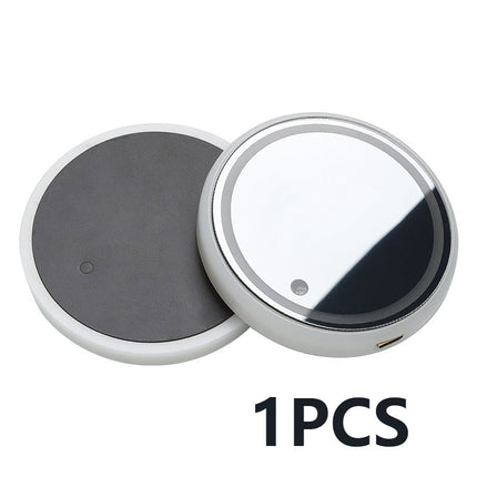 7-Color LED Cup Coaster with Solar & USB Charging | Automatic Light Activation for Car Ambiance