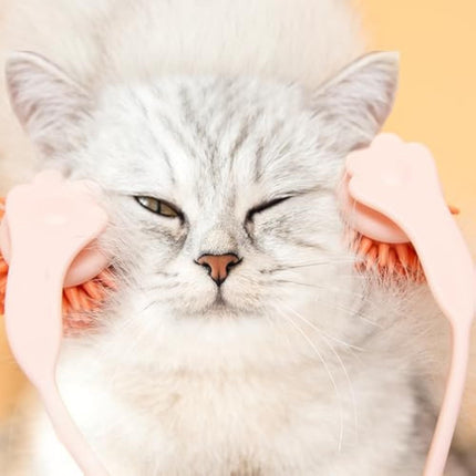 Pink Cat Massager Roller with Scroll Wheel Design | Gentle Grooming Tool for Stress Relief and Bonding