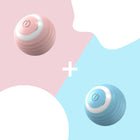 Automatic Bouncing Ball Cat Toy with Rechargeable Battery | Interactive Silicone Toy for Endless Fun