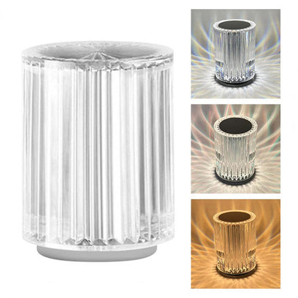 Faux Crystal LED Desk Lamp with RGB Lighting & Remote Control | Modern Touch Control for Customized Ambiance