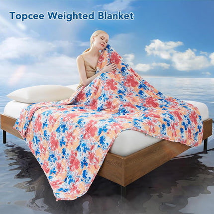 Cozy Comfort | Weighted Blanket with Cooling Microfiber | All-Season Softness for Ultimate Relaxation