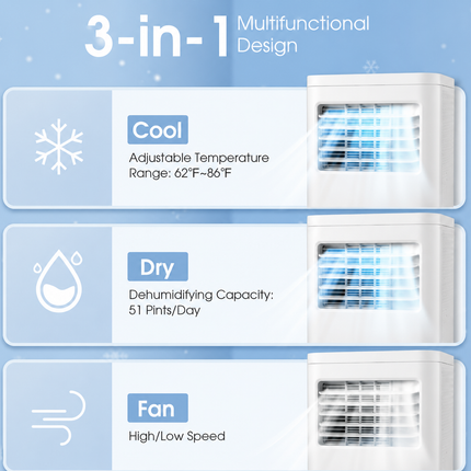 Indoor Cooler | Portable Air Conditioner with Adjustable Airflow | Efficient Cooling Solution for Home and Office