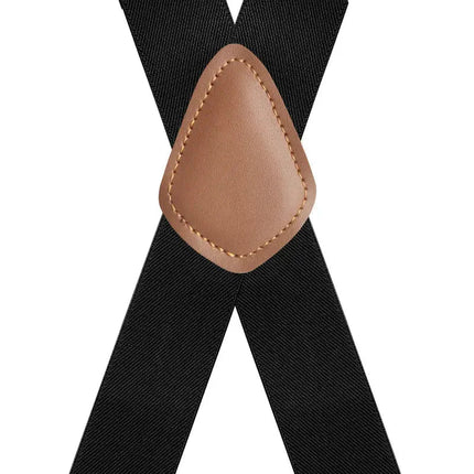 Elastic Suspenders with Clips, Adjustable Pants Suspenders with Bronze Buckles – image 9