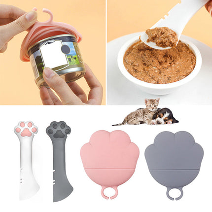 Multifunction Pet Canned Spoon & Jar Opener with Unique Design | Easy Feeding for Maximum Food Retrieval