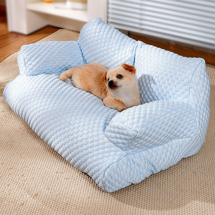 Plush Dog Sofa in Medium Size with Soft Cloth Cover | Cozy Lounge for Small Pets Up to 4kg