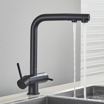 Kitchen Faucet with Sprayer, Stainless Steel Pull Out Kitchen Sink Faucet – image 11