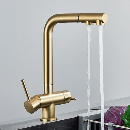 Kitchen Faucet with Sprayer, Stainless Steel Pull Out Kitchen Sink Faucet – image 9