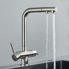 Kitchen Faucet with Sprayer, Stainless Steel Pull Out Kitchen Sink Faucet – image 7