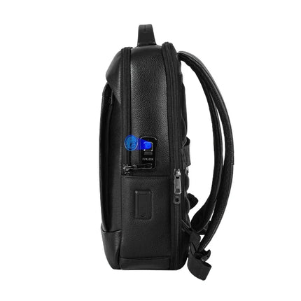 Travel Backpack for Men with Fingerprint Lock, Anti Theft Laptop Bag for Work and Commute