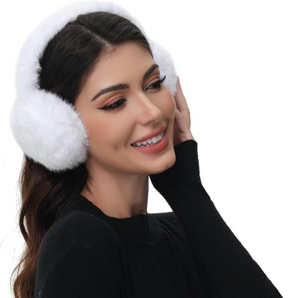 Earmuffs for Women and Men, Faux Fur Earmuffs Foldable – image 17