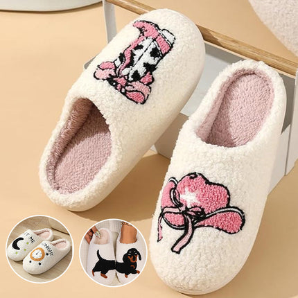 Slippers for Women, Cute Dog Slippers with Non Slip Sole